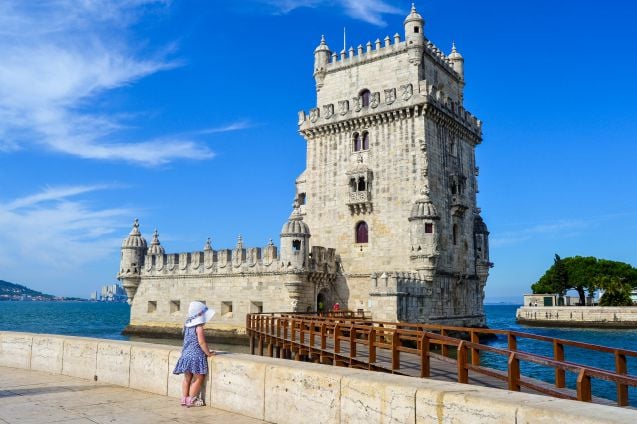 Lissabon on yksi Euroopan lapsiystävällisistä kaupungeista. Kuvassa Torre de Belém.