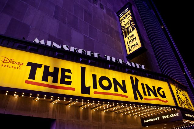 The Lion King on yksi suosituimmista musikaaleista New Yorkissa.