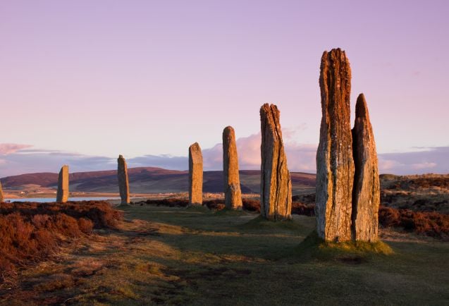 Brodgarin kivikehä Orkneyn saarella on peräisin neoliittiselta kaudelta.