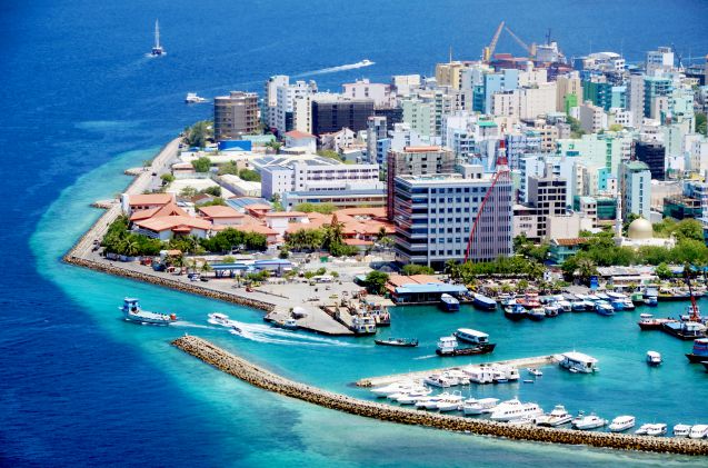 Malediivien pääkaupunki Malé.