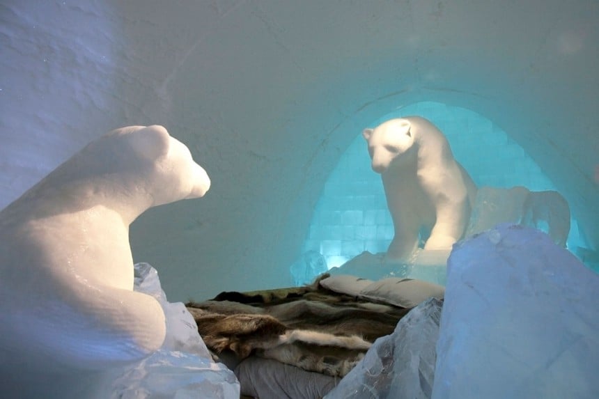 Ruotsin Lapissa on maailman ensimmäinen jäälinna. Kuva: © Karen Foley | Dreamstime.com