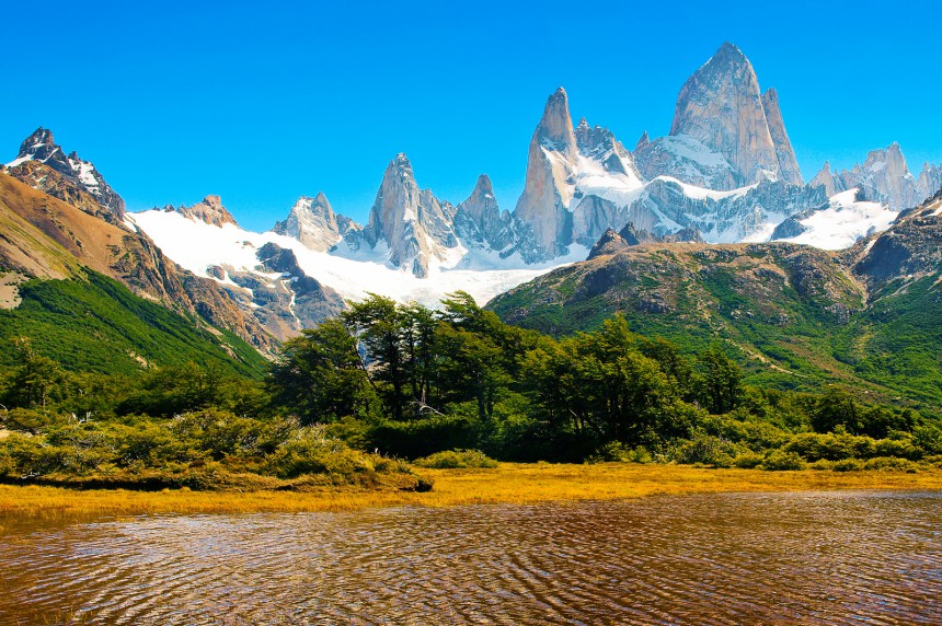 Monte Fitz Roy Argentiinan Patagoniassa.