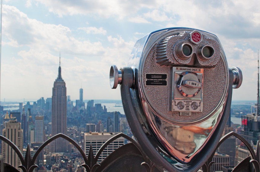 New Yorkin Top of the Rock on mainio vaihtoehto ruuhkaiselle Empire State Buildingille.