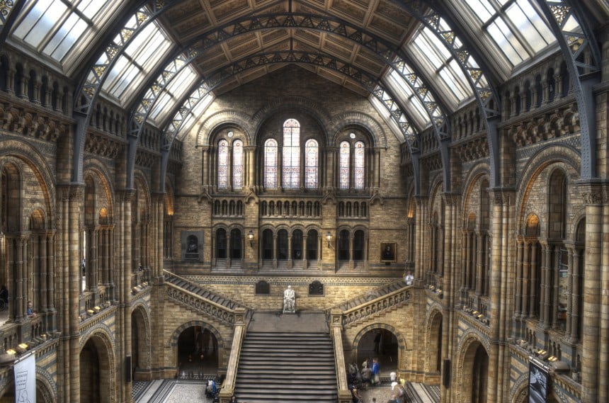 Mahtipontinen Lontoon luonnonhistoriallinen museo löytyi Instagramin suosituimpien museoiden listalta sijalta 11.