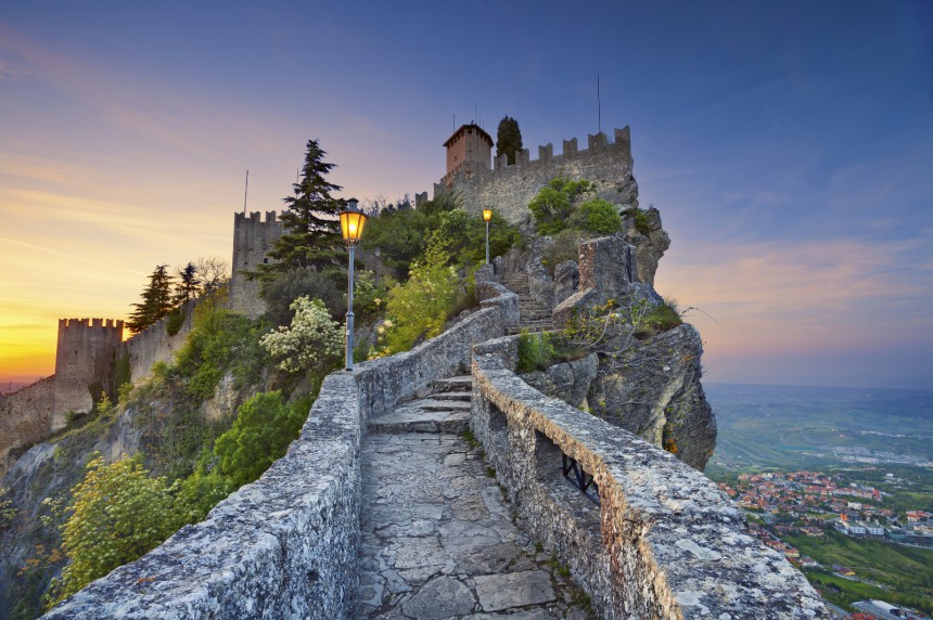 San Marino on yksi Euroopan pienistä valtioista, jotka voi kiertää jopa päivässä.