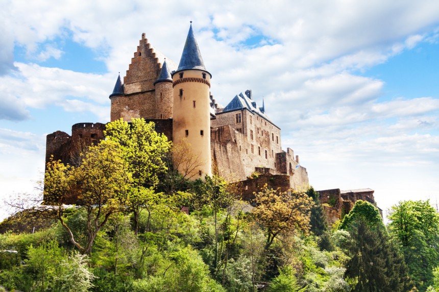 Vianden linna on ehdoton käyntikohde Luxemburgissa.