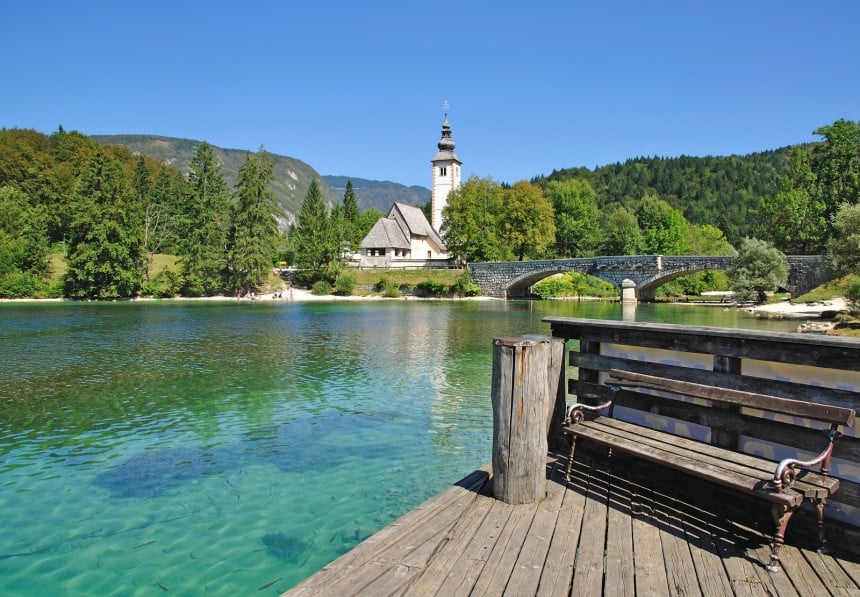Bohijn-järvi Sloveniassa.