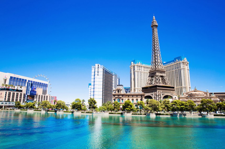 Yksi maailman aurinkoisimmista paikoista on Las Vegas