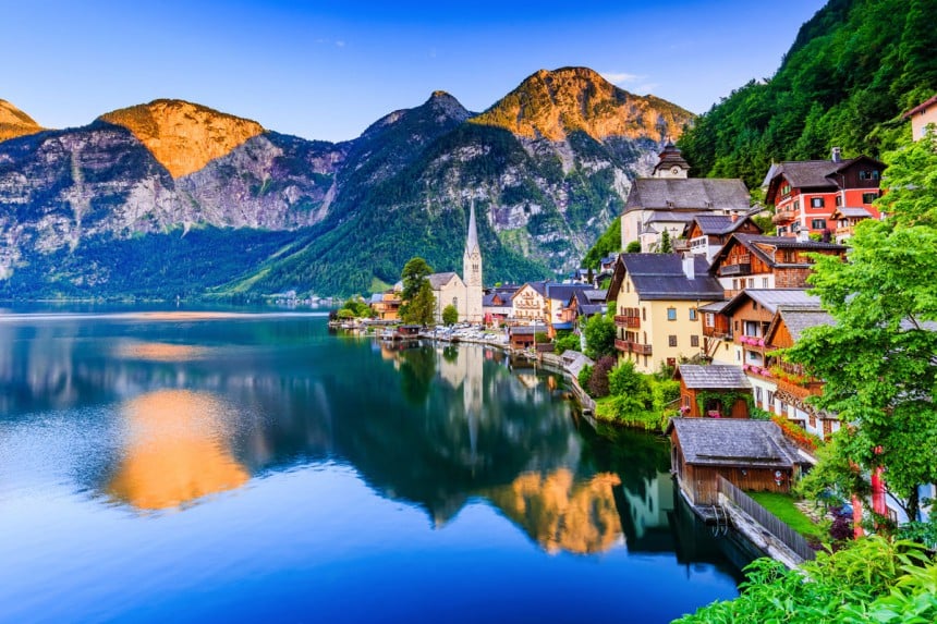 Hallstatt on ihastuttava vuoristokylä Itävallassa. Kuva: © Sorin Colac | Dreamstime.com