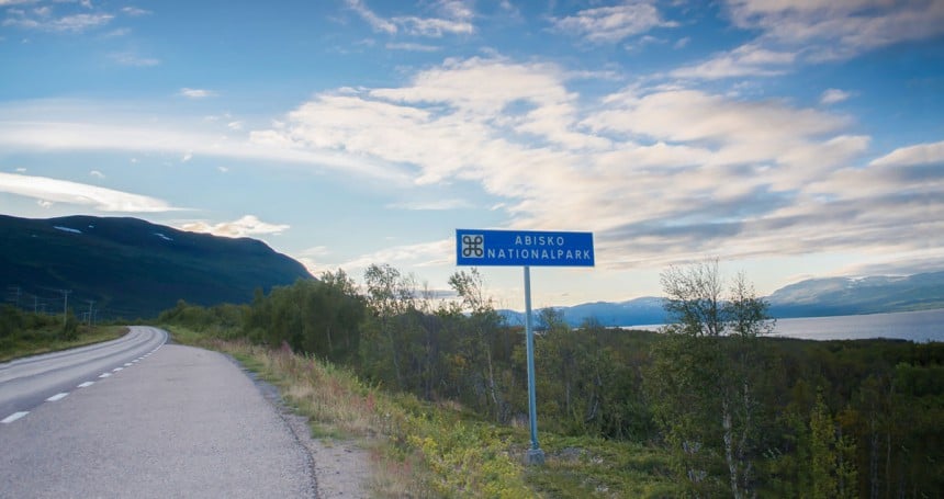 Abiskon kansallispuisto on valtatie E10:n varrella Pohjois-Ruotsissa.Kuva: Caviarliu | Dreamstime.com