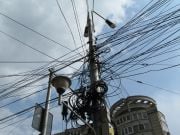 Sähköjohdot Bukarestissa