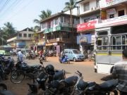 Calangute Pohjois-Goa, katunäkymää