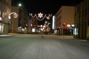 Kesikaupungilla jouluaatto iltana oli rusakko ainut liikkuja