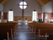 suomalaisten varoilla rakennettu kirkko sisältä