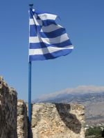 kreikan lippu frango kastellossa