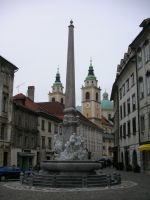 Ljubljanan vanhaakaupunkia