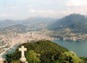 Luganon kaupunki Monte San Salvatorelta