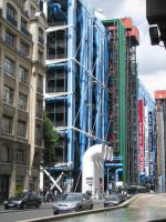 Pompidou, nykytaiteen museo.