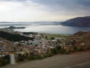 Punoon saapuminen, Titicaca-järvi  taustalla