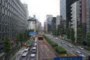 Näkymä Shimbashin asemalta