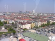 Kaupunkinäkymää Wienin maailmanpyörästä kuvattuna 15.4.2009