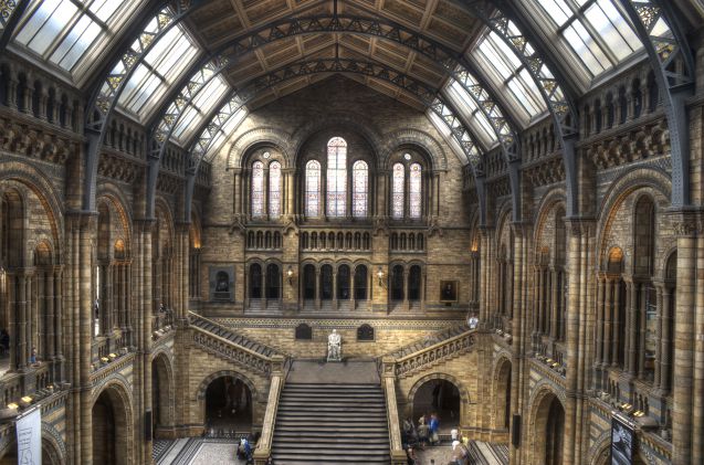 Lontoon luonnontieteellinen museo on vaikuttava näky niin ulko- kuin sisäpuoleltakin
