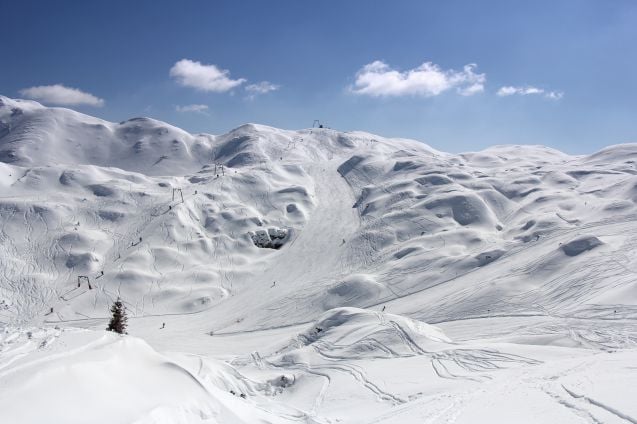 Vogelin hiihtokeskuksessa on mahtavat maisemat lasketella.