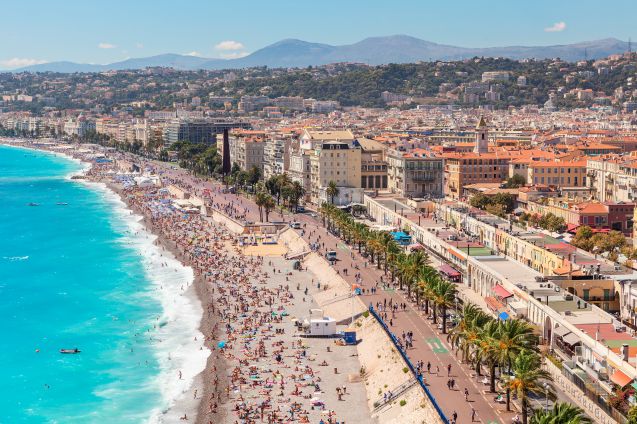 Nizzan rantabulevardi Promenade des Anglais.