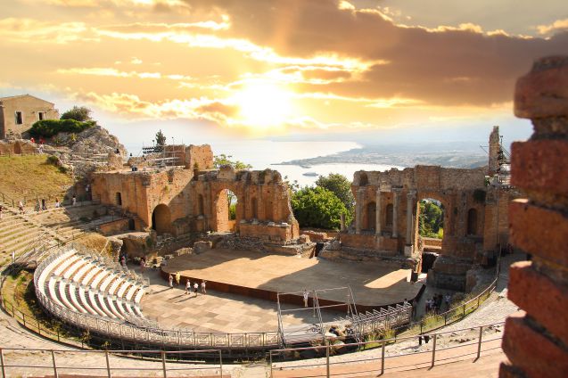 Kreikkalainen teatteri Taorminassa.