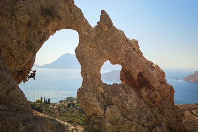 Kalymnos on erityisesti kiipeilijöiden suosiossa.