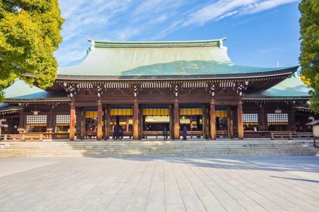Meiji Jingun temppeli sijaitsee Yoyogi-puistossa.