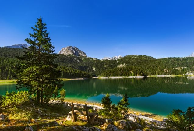 Bobotov Kuk -vuori sijaitsee Durmitorin kansallispuistossa.