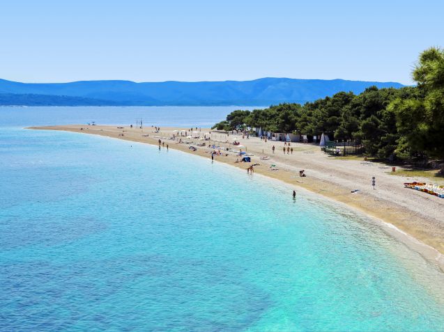Zlatni Rat on yksi Kroatian kuvatuimmista rannoista.
