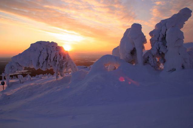 Pyhän laskettelukeskuksen maisemat ovat upeat, sillä se sijaitsee Pyhä-Luoston kansallispuiston sydämessä. Kuva: © Marieke Rijkers | Dreamstime.com