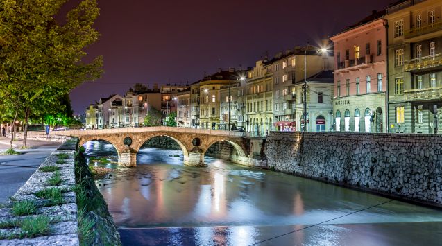 Sarajevon latinalainen silta on historialtaan erittäin merkittävä. Kuva: © Amir K | Dreamstime.com
