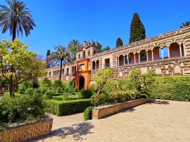 Reales Alcázaresin puutarhaa