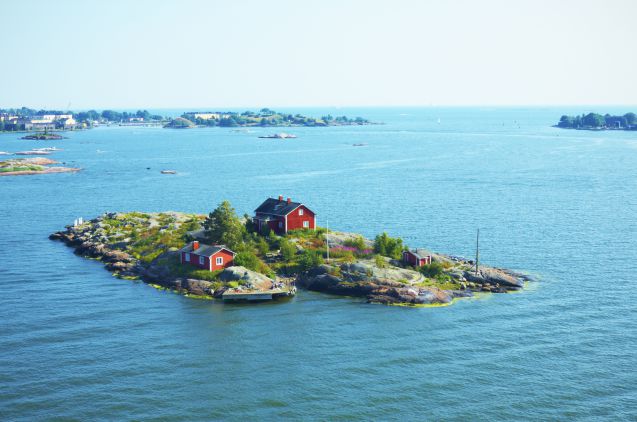 Kaunis saaristomaisema Helsingin edustalla
