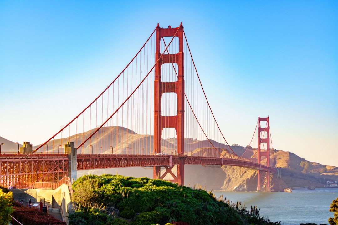 San Franciscon Golden Gate -silta on yksi maailman tunnetuimmista maamerkeistä. Kuva: LucVi | Adobe Stock