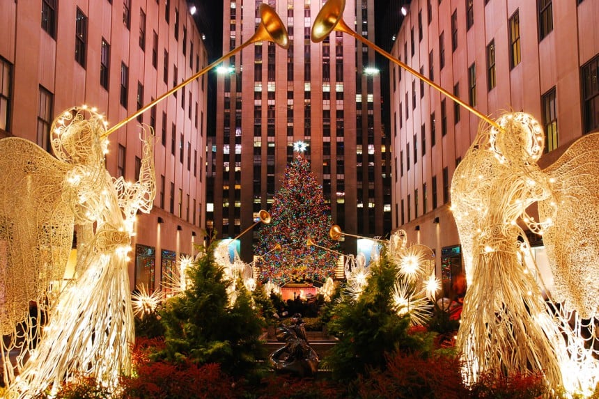 Rockefeller Centerin joulutunnelmaa New Yorkissa. Kuva: James Kirkikis | Dreamstime.com