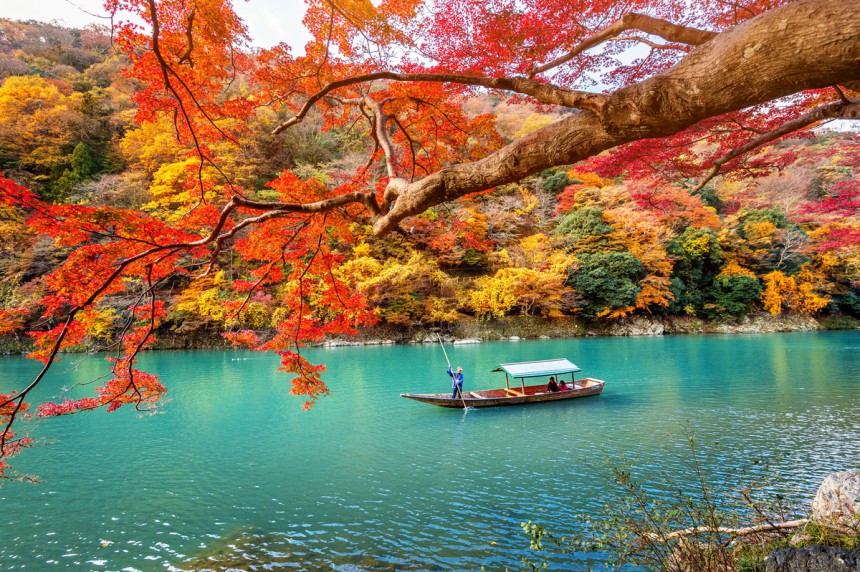 Kioton kauniit syysvärit Kuva: Tawatchai Prakobkit | Dreamstime.com
