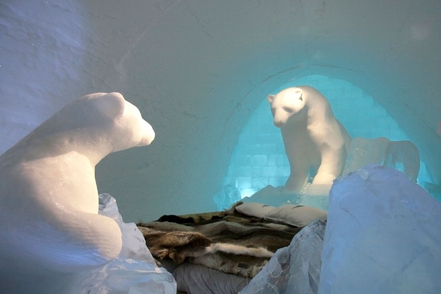 Ruotsin Lapissa on maailman ensimmäinen jäälinna. Kuva: © Karen Foley | Dreamstime.com