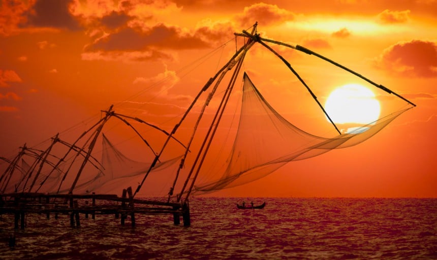 Perinteistä kalastusta Kochissa. Kuva: © Jan Skwara | Dreamstime.com