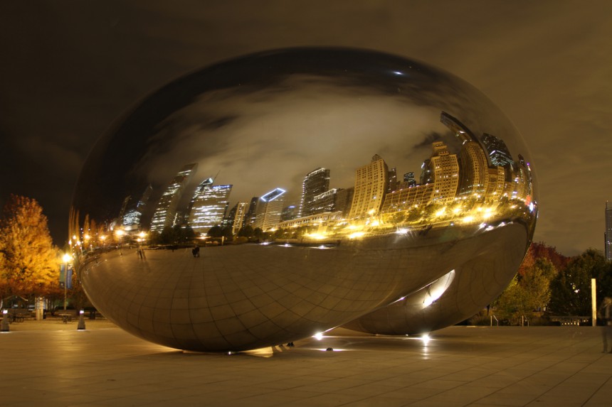 Chicagon kuuluisa maamerkki on jättikokoinen papu. Kuva: © Cafebeanz Company | Dreamstime.com