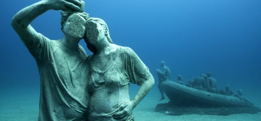 Lanzaroten Playa Blancassa sijaitseva Museo Atlántico on Euroopan ensimmäinen vedenalainen museo. Kuva: Museo Atlántico