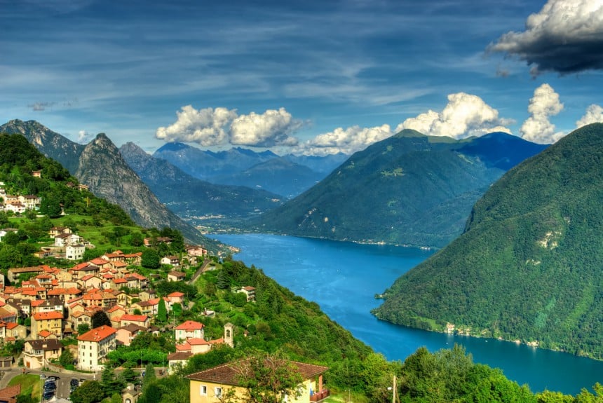 Luganojärvi, Sveitsi