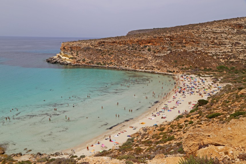 Rabbit Beach Lampedusalla