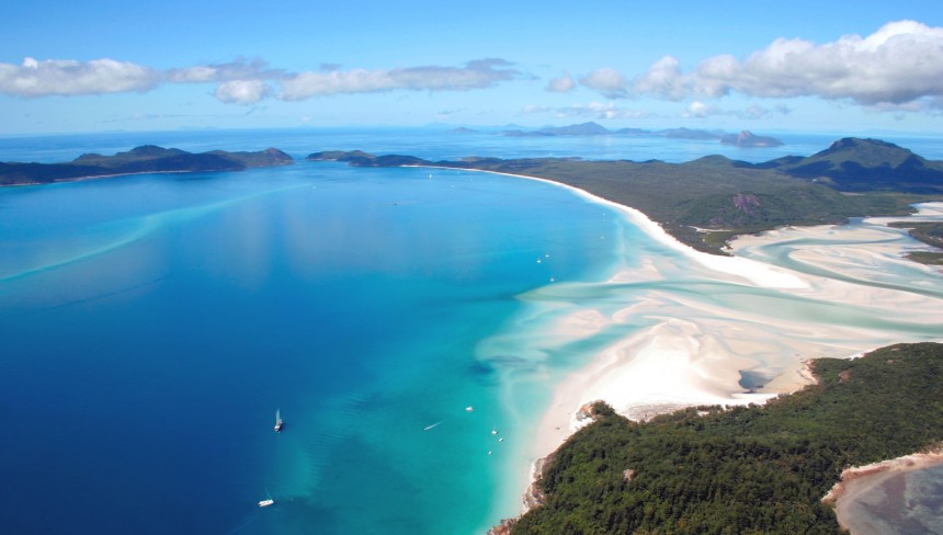 Whitsunday Islands on yksi Australian upeimmista luontokohteista.