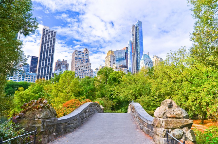 New Yorkin Central Park on yksi maailman suosituimpia nähtävyyksiä