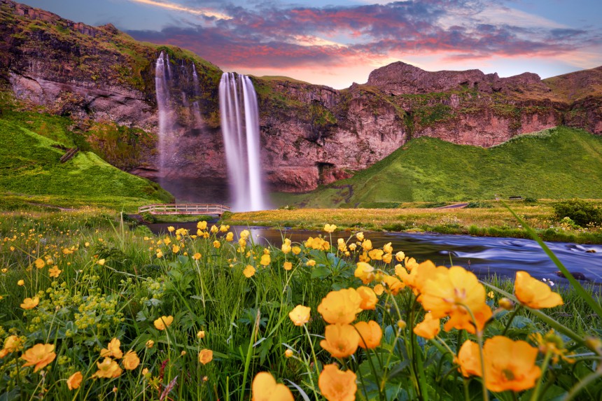 Upea Seljalandsfoss Islannissa. Kuva: zicksvift | Adobe Stock