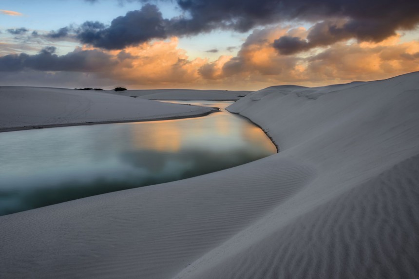 Valkoisten hiekkadyynien ja sinisten laguunien yhdistelmä lumoaa Brasiliassa
